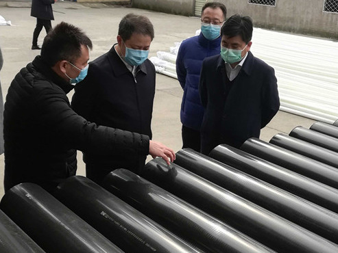 徐州市市长徐东海在永冠给排水调研指导疫情防控和企业复工复产工作